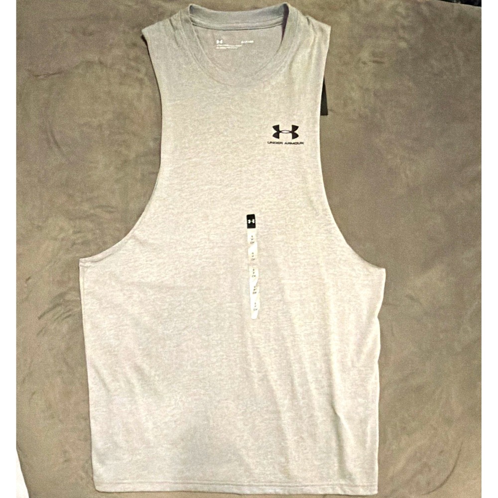 Under Armour Men's Lightweight Loose Fit Sleeveless Crew Neck Tank Sz S